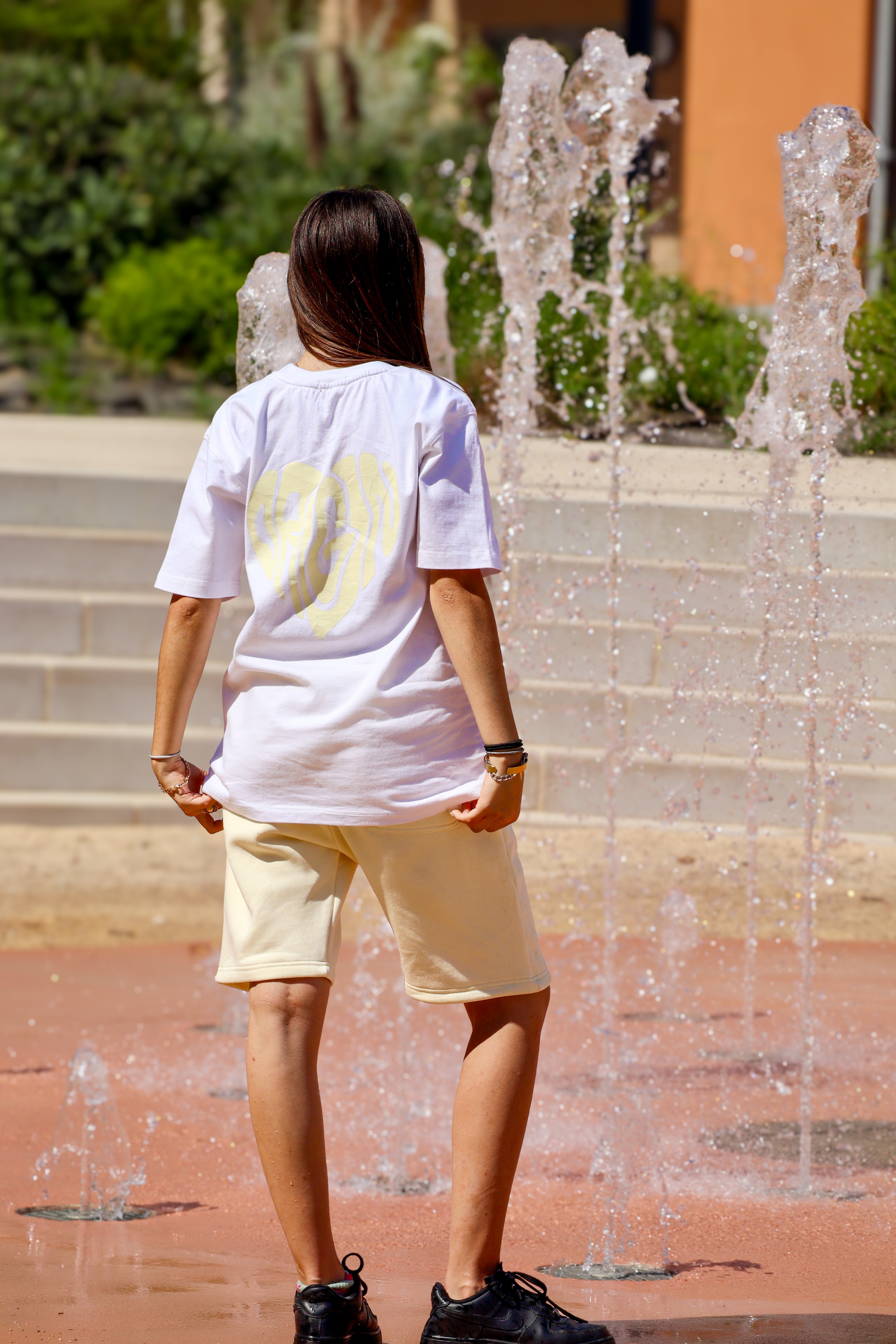 T-shirt Heatwave Heart - Jaune